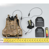 Maxbell 1/6 Outerwear Vest Communication Device for 12'' Male Dolls Figure Accessory