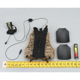 Maxbell 1/6 Outerwear Vest Communication Device for 12'' Male Dolls Figure Accessory