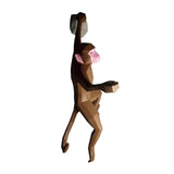 Maxbell 3D Monkey Paper Model Gift Wall Decor Paper Craft for Bedroom Office Library