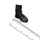 Maxbell 1:6 Scale Shoes 5cm PU Leather Boots for 12 inch Male Action Figures (Black)