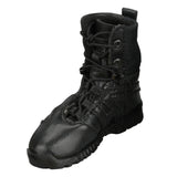 Maxbell 1:6 Scale Shoes 5cm PU Leather Boots for 12 inch Male Action Figures (Black)