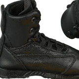 Maxbell 1:6 Scale Shoes 5cm PU Leather Boots for 12 inch Male Action Figures (Black)