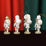 Maxbell 4 Pieces Hanging Xmas Figures Puppet  Gifts Toy for Kids Gifts Party