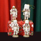 Maxbell 4 Pieces Hanging Xmas Figures Puppet  Gifts Toy for Kids Gifts Party