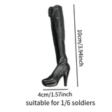 Maxbell 1:6 Scale Solider Boots High Top Boots for 12" Doll Model Action Figure Body
