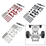 Maxbell RC Car Upgrade Spare Kits Sturdy Metal for 1/12 MN82 LC79 RC Vehicles RC Car red
