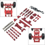 Maxbell RC Car Upgrade Spare Kits Sturdy Metal for 1/12 MN82 LC79 RC Vehicles RC Car red