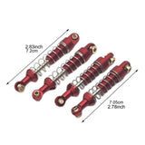 Maxbell RC Car Upgrade Spare Kits Sturdy Metal for 1/12 MN82 LC79 RC Vehicles RC Car red