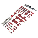 Maxbell RC Car Upgrade Spare Kits Sturdy Metal for 1/12 MN82 LC79 RC Vehicles RC Car red