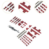 Maxbell RC Car Upgrade Spare Kits Sturdy Metal for 1/12 MN82 LC79 RC Vehicles RC Car red
