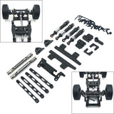 Maxbell RC Car Upgrade Spare Kits Sturdy Metal for 1/12 MN82 LC79 RC Vehicles RC Car black