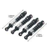 Maxbell 1:12 Front and Rear Axle Assembly Metal Drive Shaft for LC79 DIY Accessories black