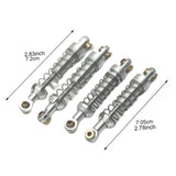 Maxbell 1:12 Front and Rear Axle Assembly Metal Drive Shaft for LC79 DIY Accessories argent