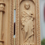 Maxbell Triptych Statue Ornament Religious Figure Sculpture for Bedroom Outdoor Home