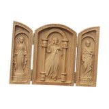 Maxbell Triptych Statue Ornament Religious Figure Sculpture for Bedroom Outdoor Home