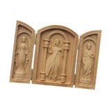 Maxbell Triptych Statue Ornament Religious Figure Sculpture for Bedroom Outdoor Home
