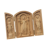 Maxbell Triptych Statue Ornament Religious Figure Sculpture for Bedroom Outdoor Home