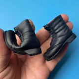 Maxbell 1:6 Scale Miniature Hollow Boot Lace up Boot for 12inch Male Figures Costume