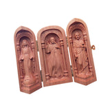 Maxbell Wood Carving Ornaments Catholic Relics Gift Crafts for Bedroom Table Desktop