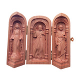 Maxbell Wood Carving Ornaments Catholic Relics Gift Crafts for Bedroom Table Desktop
