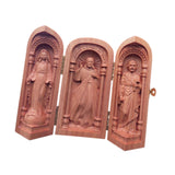 Maxbell Wood Carving Ornaments Catholic Relics Gift Crafts for Bedroom Table Desktop