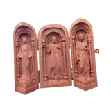 Maxbell Wood Carving Ornaments Catholic Relics Gift Crafts for Bedroom Table Desktop