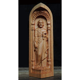 Maxbell Wood Carving Ornaments Catholic Relics Gift Crafts for Bedroom Table Desktop