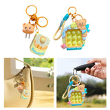 Maxbell Bear Keychain Multifunction Cute Bag Pendant for Wedding Wallet Party Favors A