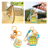 Maxbell Bear Keychain Multifunction Cute Bag Pendant for Wedding Wallet Party Favors A