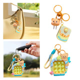 Maxbell Bear Keychain Multifunction Cute Bag Pendant for Wedding Wallet Party Favors A