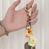 Maxbell Bear Keychain Multifunction Cute Bag Pendant for Wedding Wallet Party Favors A