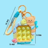 Maxbell Bear Keychain Multifunction Cute Bag Pendant for Wedding Wallet Party Favors B