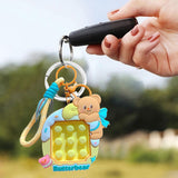 Maxbell Bear Keychain Multifunction Cute Bag Pendant for Wedding Wallet Party Favors B
