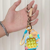 Maxbell Bear Keychain Multifunction Cute Bag Pendant for Wedding Wallet Party Favors B