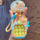 Maxbell Bear Keychain Multifunction Cute Bag Pendant for Wedding Wallet Party Favors B