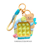 Maxbell Bear Keychain Multifunction Cute Bag Pendant for Wedding Wallet Party Favors B