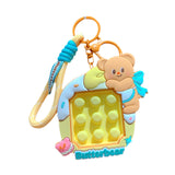 Maxbell Bear Keychain Multifunction Cute Bag Pendant for Wedding Wallet Party Favors B