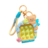 Maxbell Bear Keychain Multifunction Cute Bag Pendant for Wedding Wallet Party Favors B