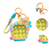 Maxbell Bear Keychain Multifunction Cute Bag Pendant for Wedding Wallet Party Favors B