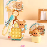 Maxbell Bear Keychain Multifunction Cute Bag Pendant for Wedding Wallet Party Favors B
