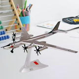 Maxbell 1:200 TU-95 Long Range Bomber Plane Model Sturdy Professional Airplane Model Soviet Union