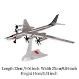 Maxbell 1:200 TU-95 Long Range Bomber Plane Model Sturdy Professional Airplane Model Soviet Union