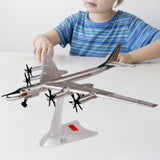 Maxbell 1:200 TU-95 Long Range Bomber Plane Model Sturdy Professional Airplane Model Soviet Union