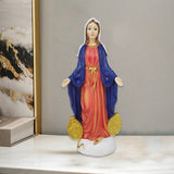 Maxbell Religious Figure Standing Statue Traditional Decor for Cabinet Hotel Outdoor White Headdress