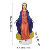 Maxbell Religious Figure Standing Statue Traditional Decor for Cabinet Hotel Outdoor White Headdress