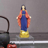 Maxbell Religious Figure Standing Statue Traditional Decor for Cabinet Hotel Outdoor Blue Headdress