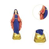 Maxbell Religious Figure Standing Statue Traditional Decor for Cabinet Hotel Outdoor Blue Headdress