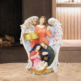 Maxbell Virgin Mary and Jesus Statue Crafts Religious for Tabletop Bedroom Bookshelf