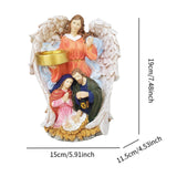 Maxbell Virgin Mary and Jesus Statue Crafts Religious for Tabletop Bedroom Bookshelf