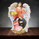 Maxbell Virgin Mary and Jesus Statue Crafts Religious for Tabletop Bedroom Bookshelf